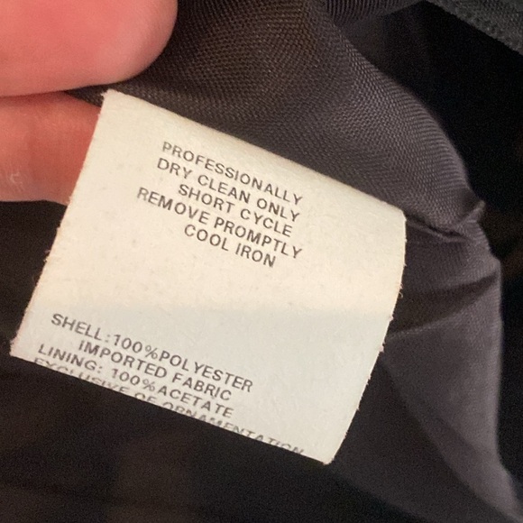 Jessica McClintock Black and Pink Asymmetrical Strapless Juniors Dress 5 / 6 - Picture 6 of 10